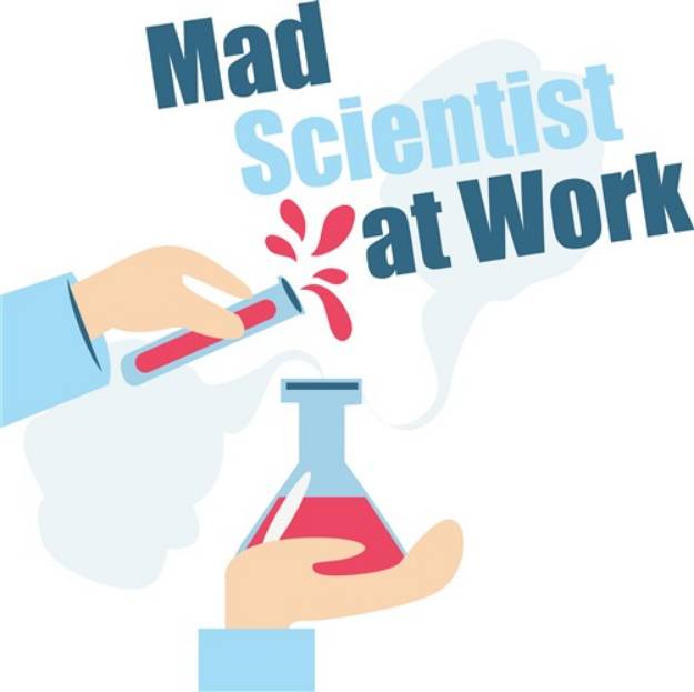 Picture of Mad Scientist At Work SVG File