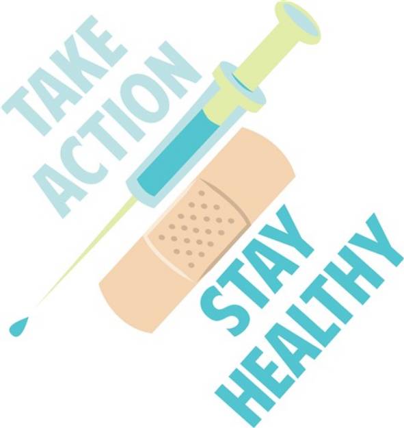 Picture of Take Action Stay Healthy SVG File