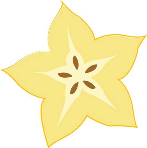 Picture of Star Fruit SVG File