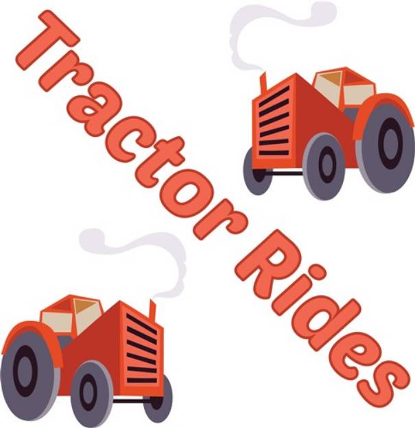 Picture of Tractor Rides SVG File