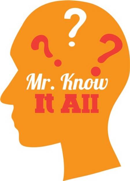 Picture of Mr Know It All SVG File