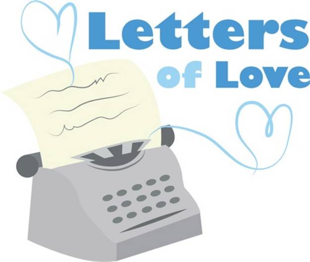 Picture of Letters Of Love SVG File