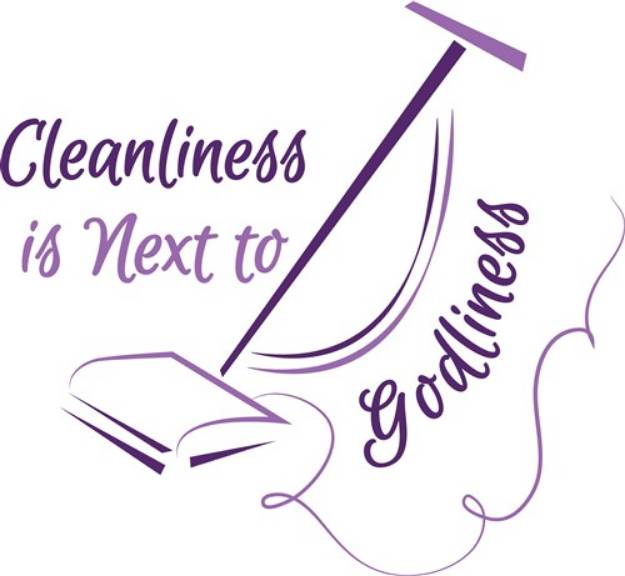 Picture of Cleanliness Is Next To Godliness SVG File