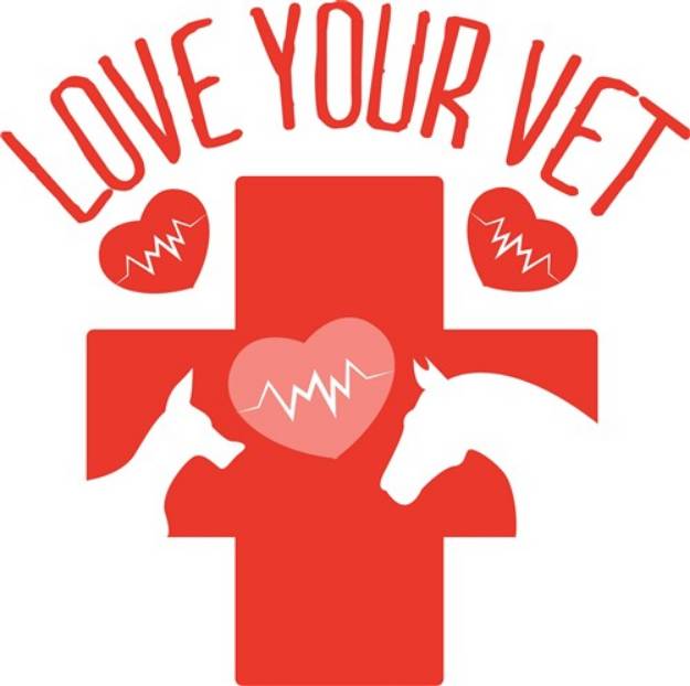 Picture of Love Your Vet SVG File