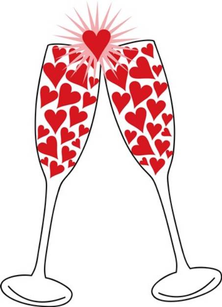 Picture of Valentines Day Toast SVG File