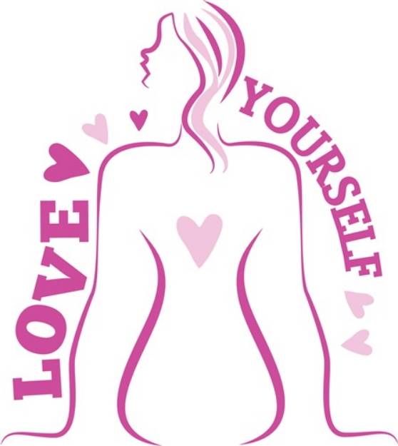 Picture of Love Yourself SVG File