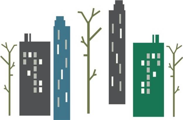 Picture of City BUildings SVG File