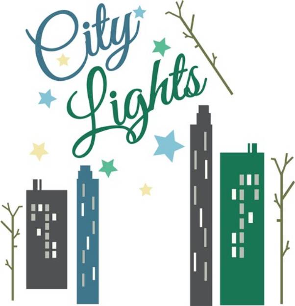 Picture of City Lights SVG File