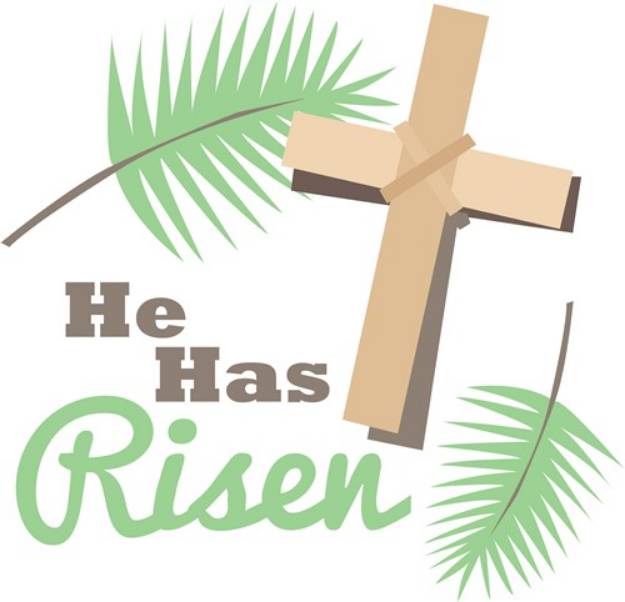 Picture of He Has Risen SVG File
