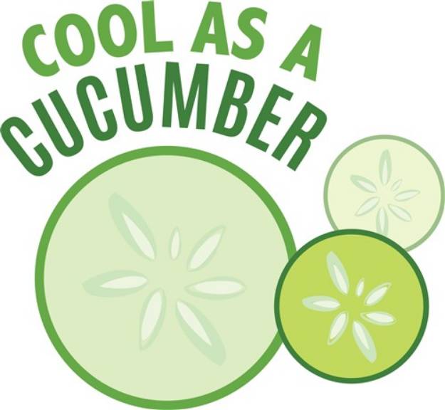 Picture of Cool As Cucumber SVG File
