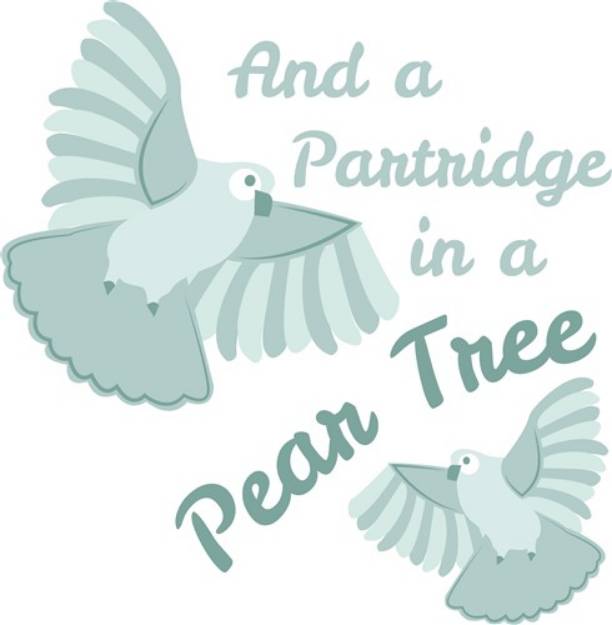 Picture of Partridge In Pear Tree SVG File