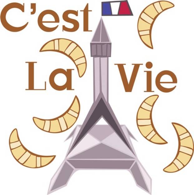 Picture of Cest La Vie SVG File