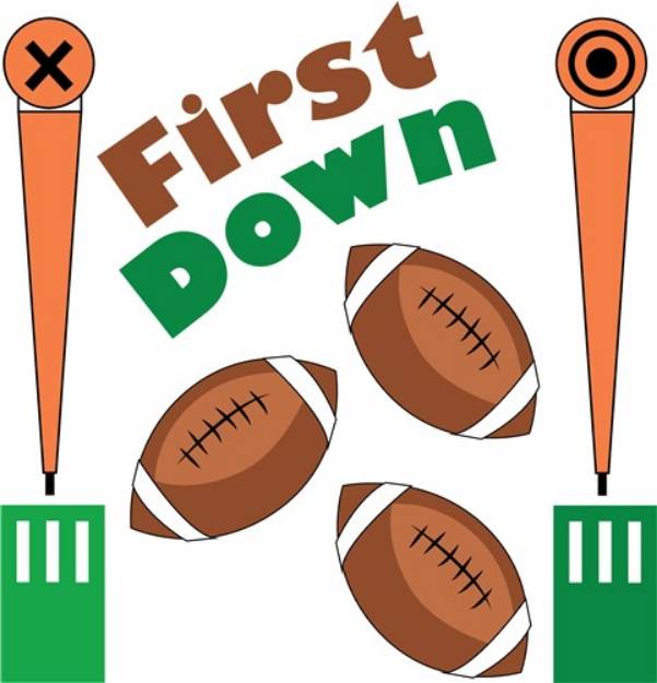 Picture of First Down SVG File