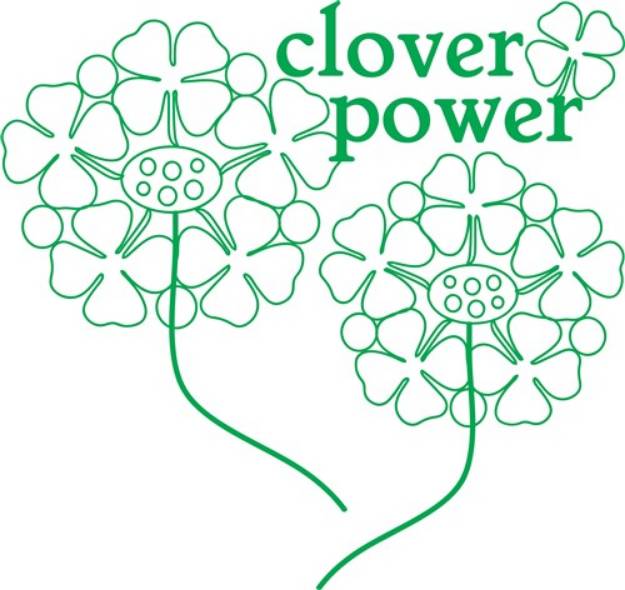 Picture of Clover Power SVG File