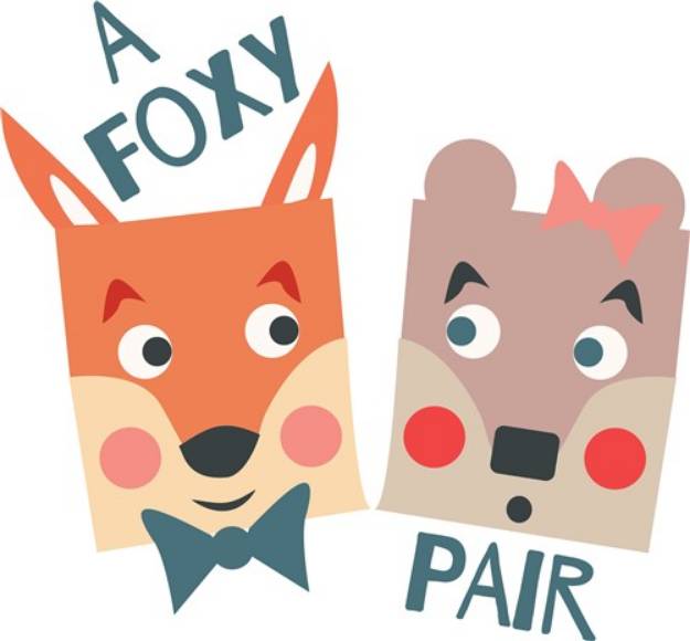 Picture of Foxy Pair SVG File