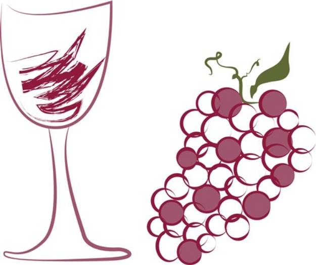 Picture of Wine Grapes SVG File