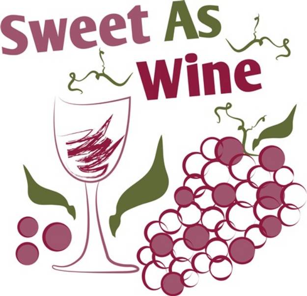 Picture of Sweet As Wine SVG File