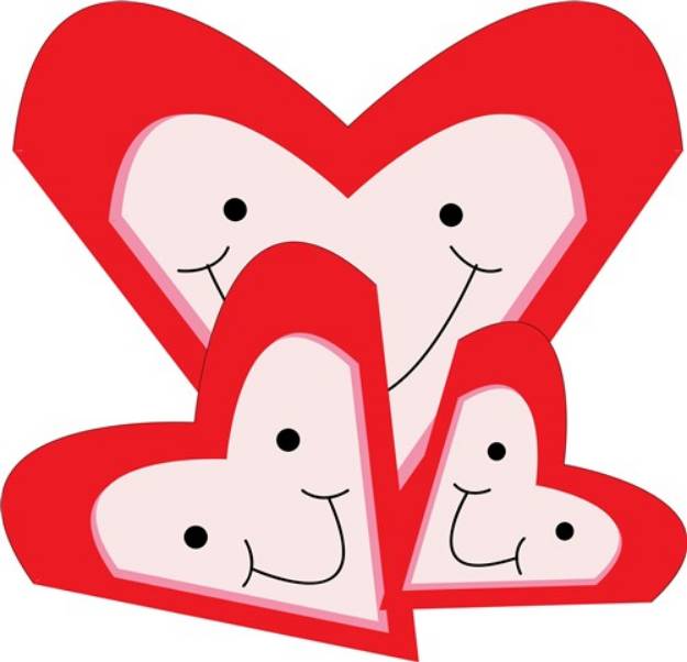 Picture of Happy Hearts SVG File