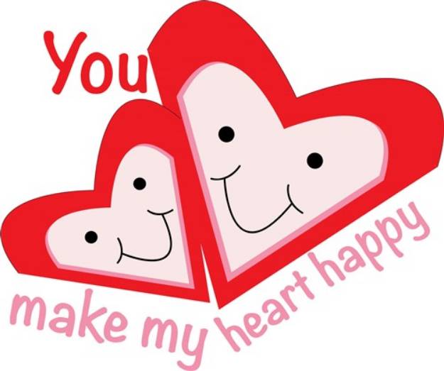 Picture of Make Heart Happy SVG File