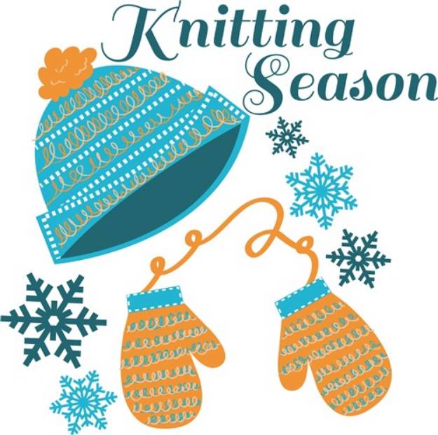 Picture of Knitting Season SVG File
