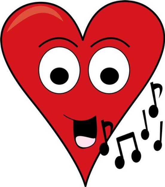Picture of Musical Heart SVG File