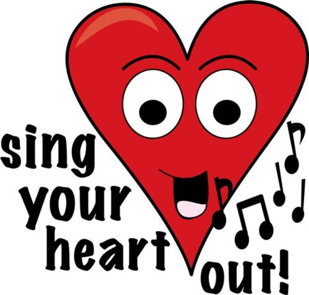 Picture of Sing Heart Out SVG File