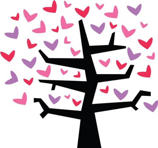 Picture of Love Tree SVG File