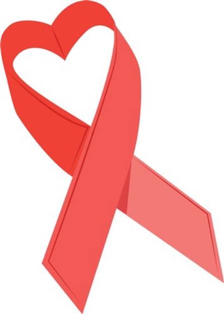 Picture of Heart Disease Ribbon SVG File