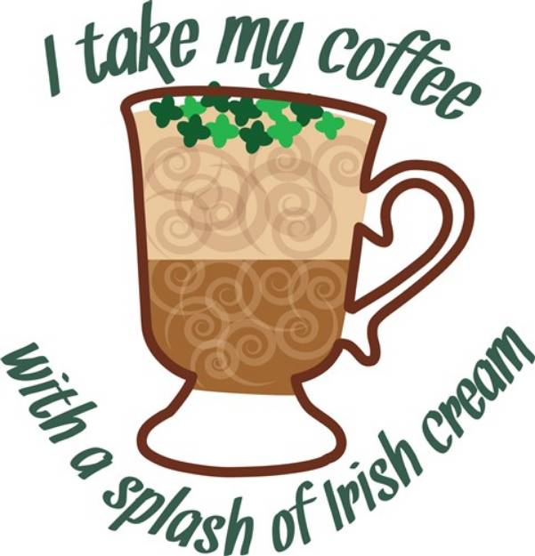 Picture of Irish Cream SVG File