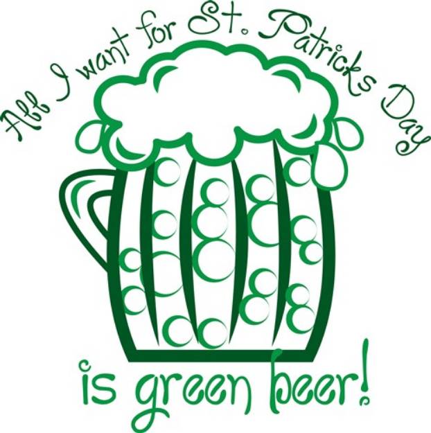 Picture of Want Green Beer SVG File
