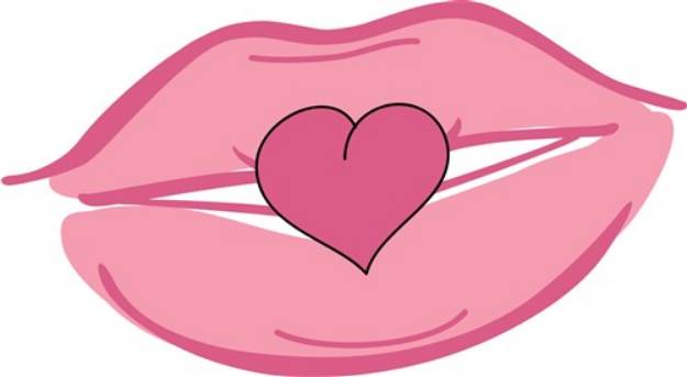 Picture of Love Kiss SVG File