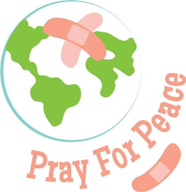 Picture of Pray For Peace SVG File