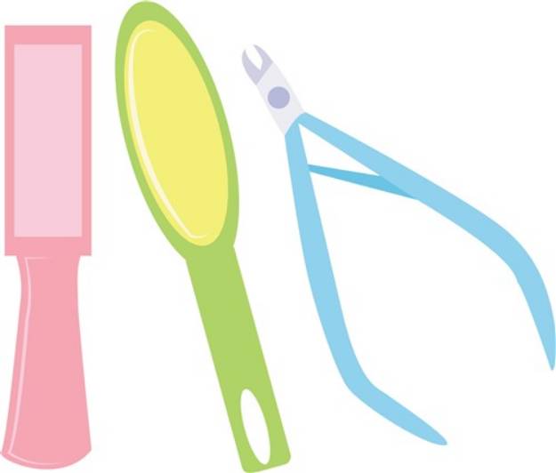 Picture of Manicure Tools SVG File