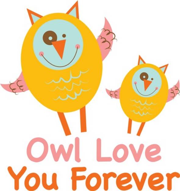 Picture of Owl Love You SVG File