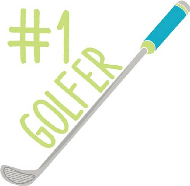 Picture of #1 Golfer SVG File