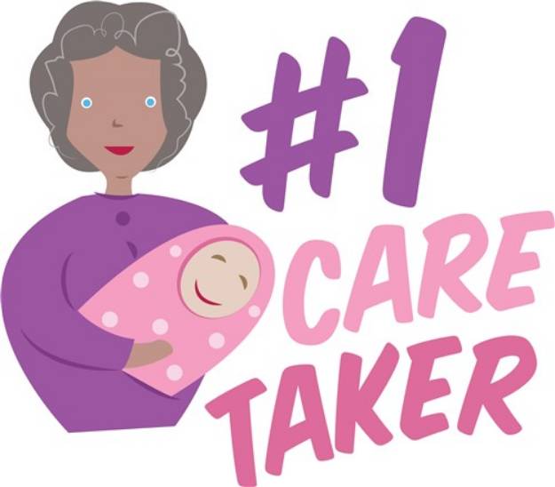 Picture of #1 Care Taker SVG File