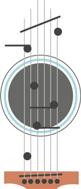 Picture of Guitar Strings SVG File