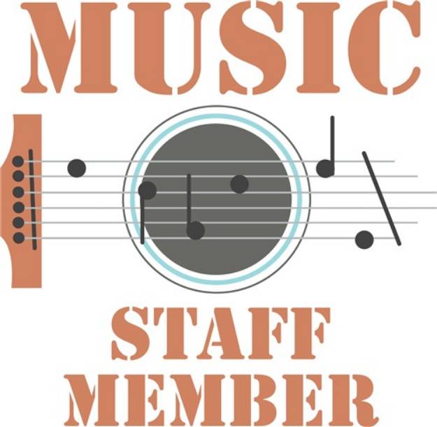 Picture of Music Staff SVG File