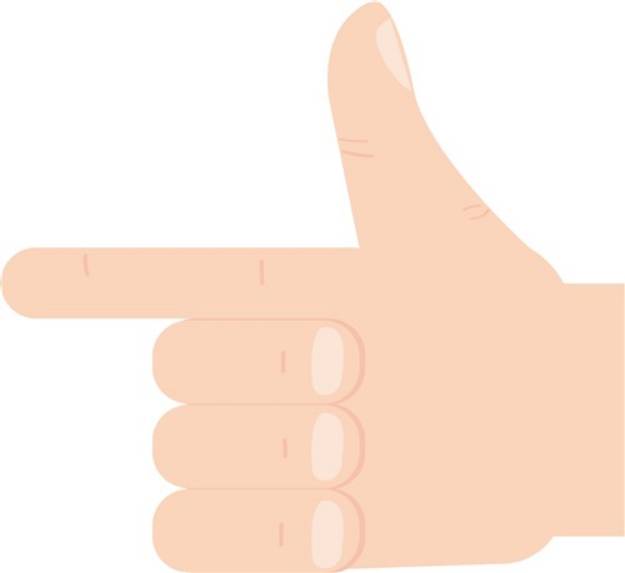 Picture of Finger Point SVG File