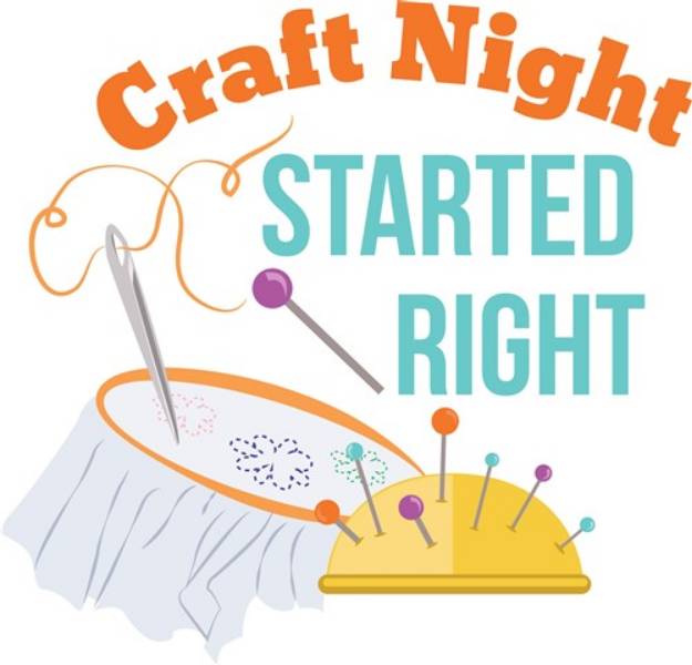 Picture of Craft Night SVG File
