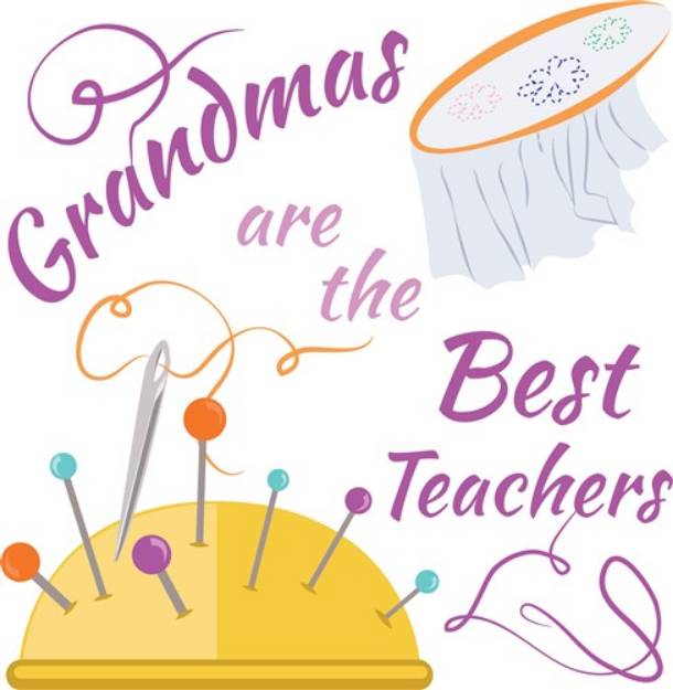 Picture of Grandmas Best Teachers SVG File