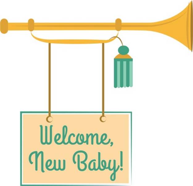 Picture of Welcome New Baby SVG File