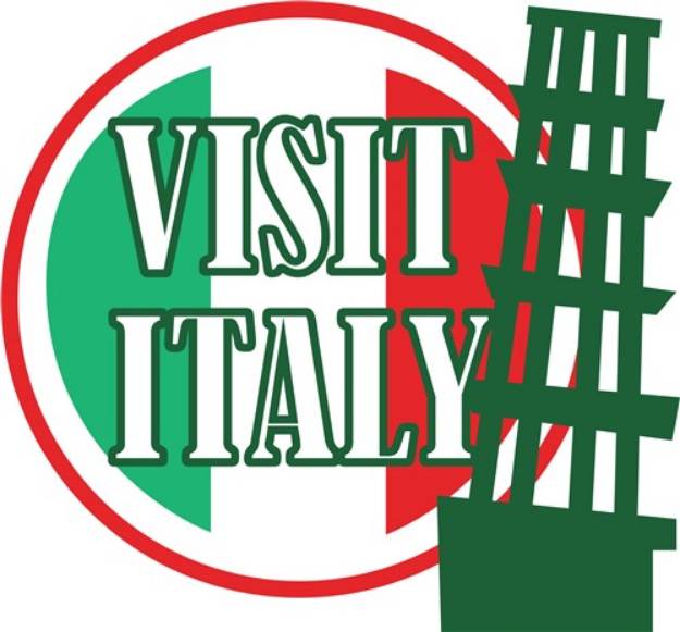 Picture of Visit Italy SVG File
