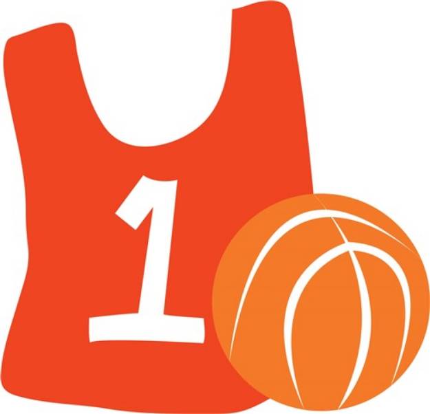 Picture of Basketball Jersey SVG File