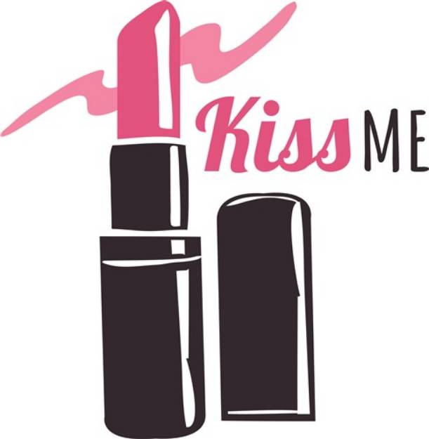 Picture of Kiss Me Lipstick SVG File