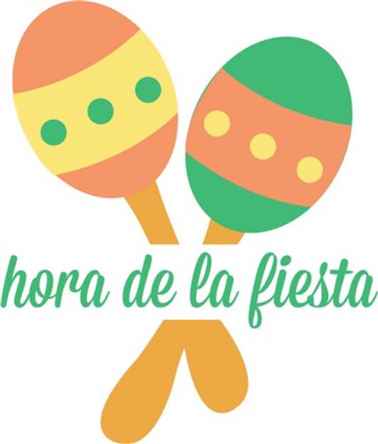 Picture of Hora De La Fiesta SVG File