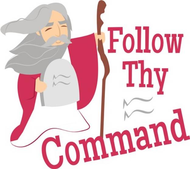 Picture of Follow Thy Command SVG File