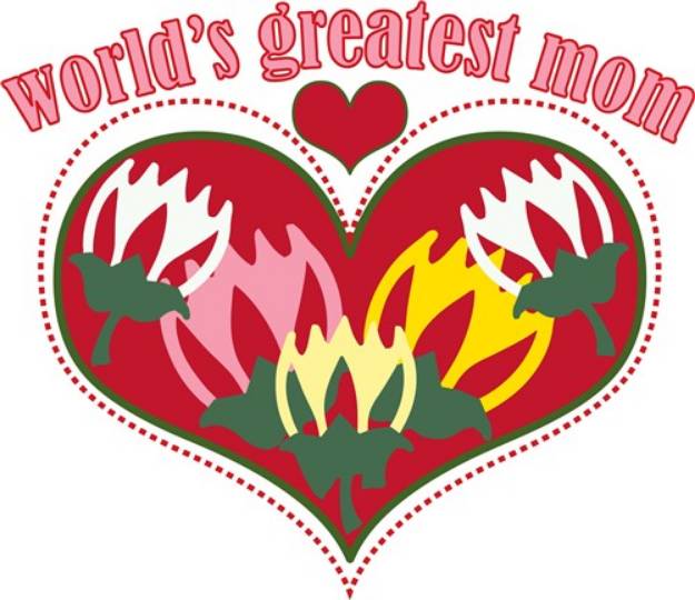 Picture of Worlds Greatest Mom SVG File