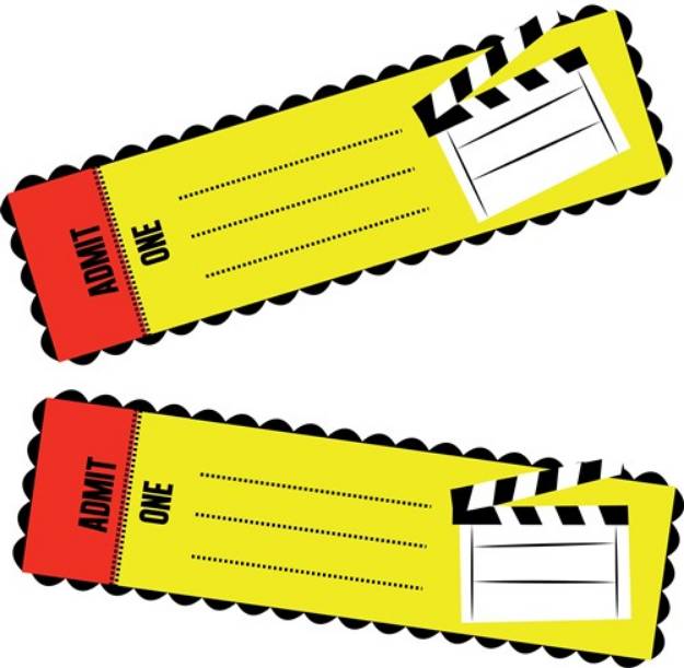 Picture of Ticket Stub SVG File