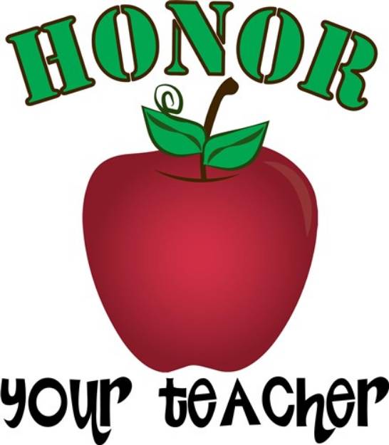 Picture of Honor Your Teacher SVG File